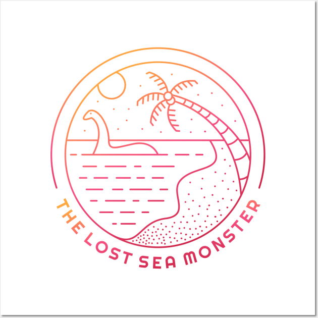 The Lost Sea Monster Wall Art by VEKTORKITA